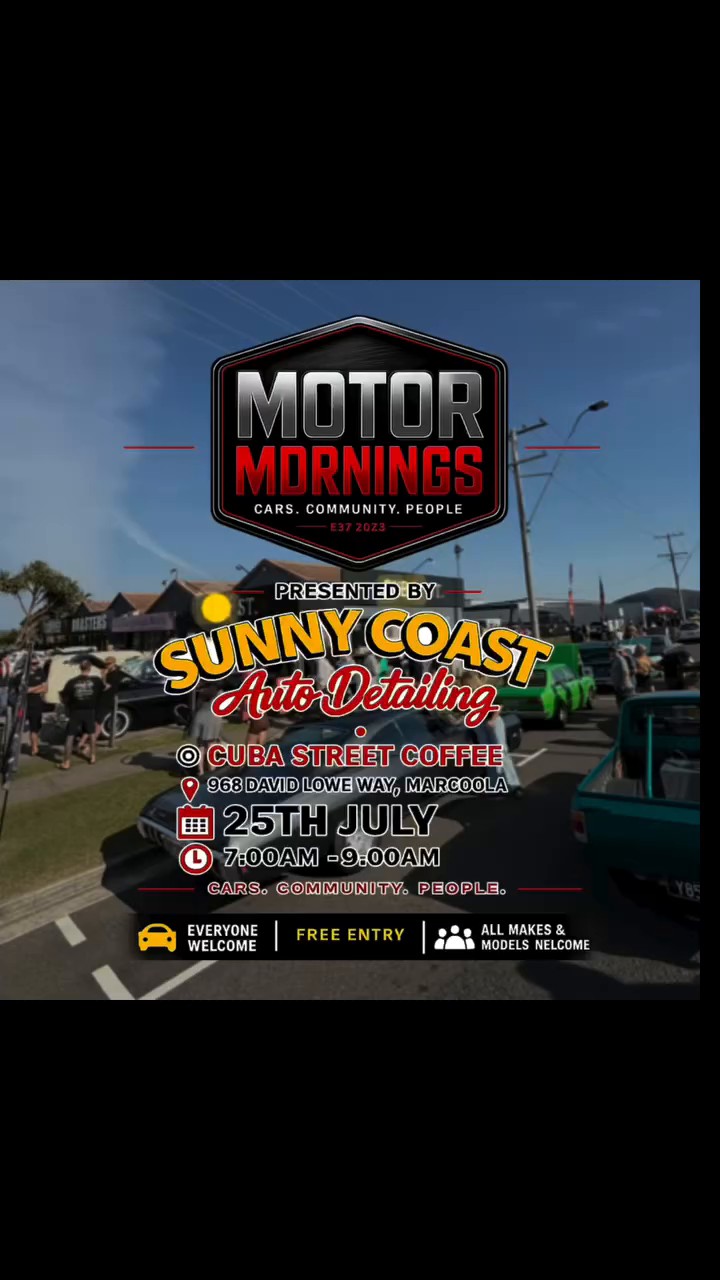 Motor Mornings — 4x4/Classic car meet in Sunshine Coast, QLD on Saturday 25 July 2026