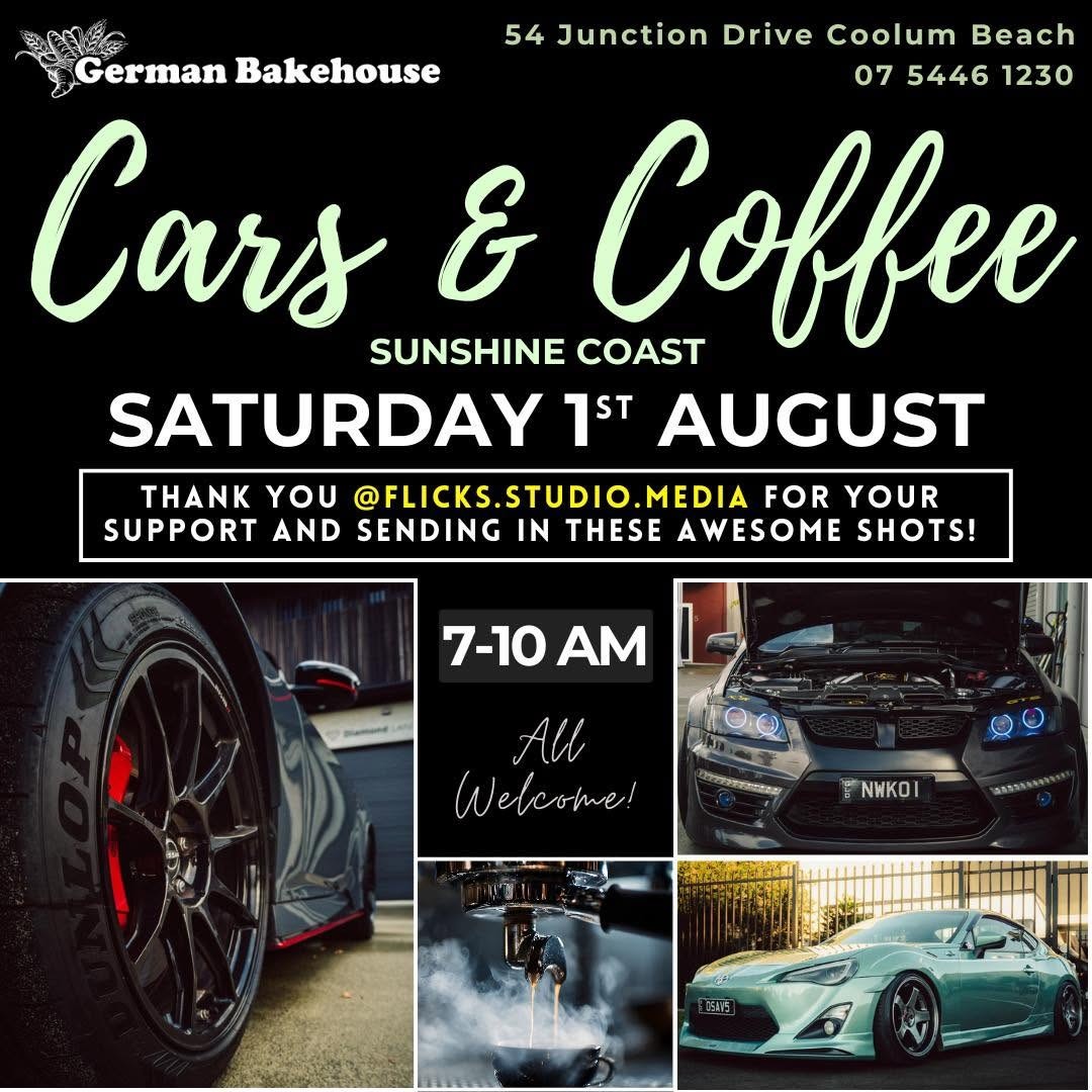 Cars & Coffee Sunshine Coast — car meet in Sunshine Coast, QLD on Saturday 1 August 2026