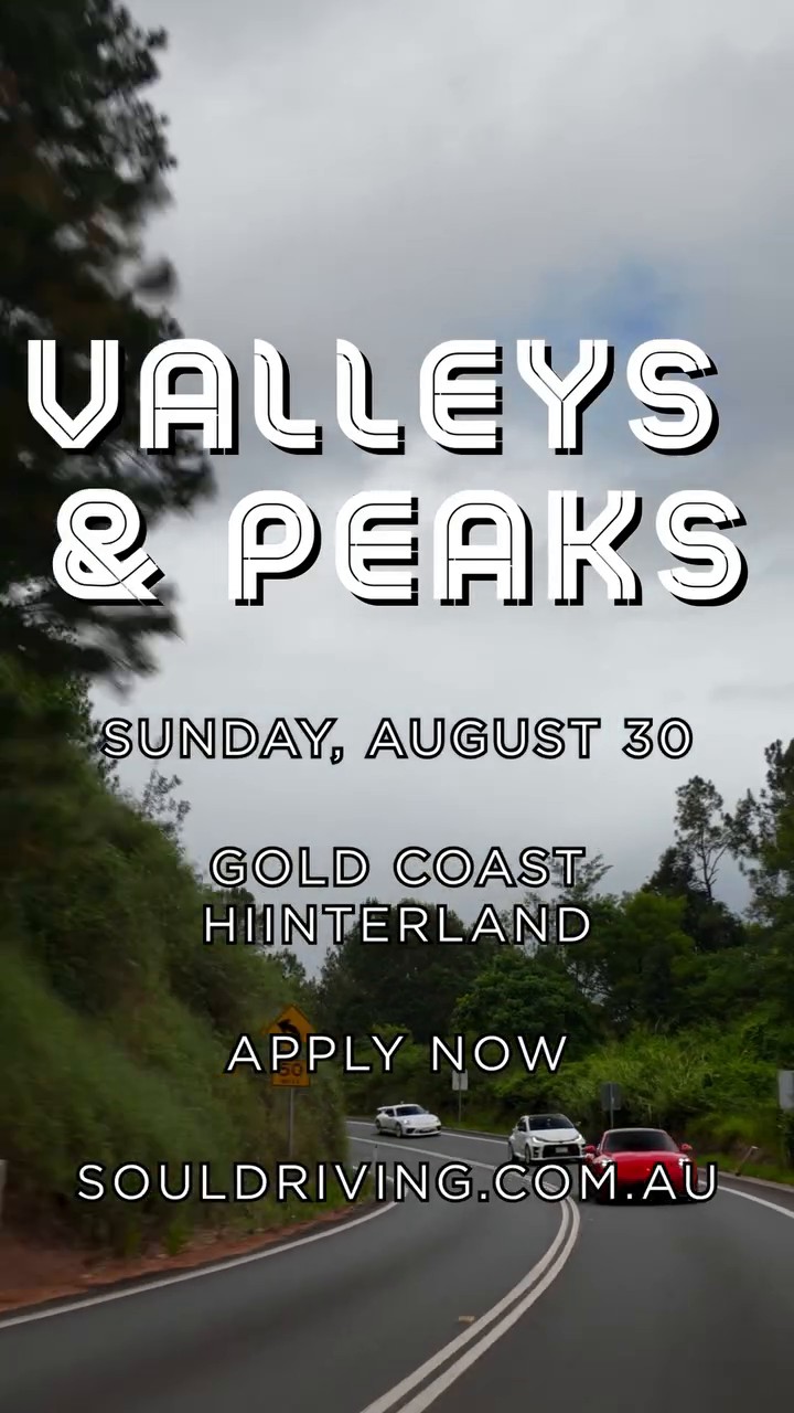 Valleys & Peaks — Euro/Exotic car meet in Gold Coast, QLD on Sunday 30 August 2026