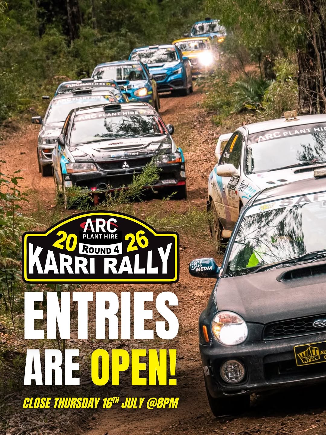 ARC Plant Hire Karri Rally — track day in Perth, WA on Friday 24 July 2026