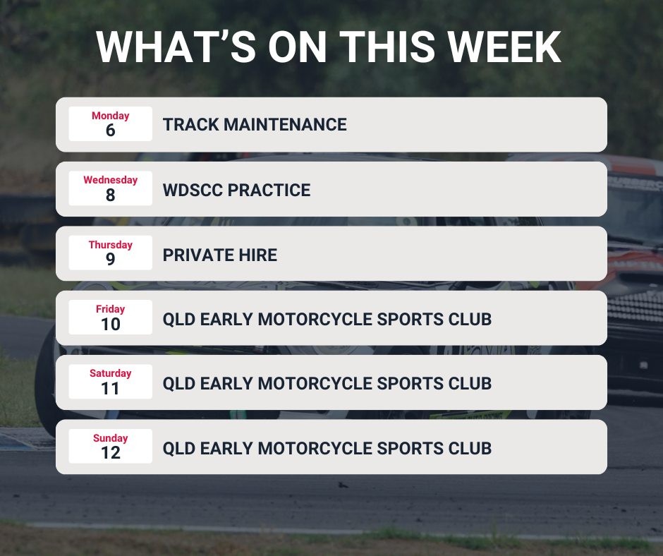 WDSCC Practice — Muscle track day in Brisbane, QLD on Wednesday 8 July 2026