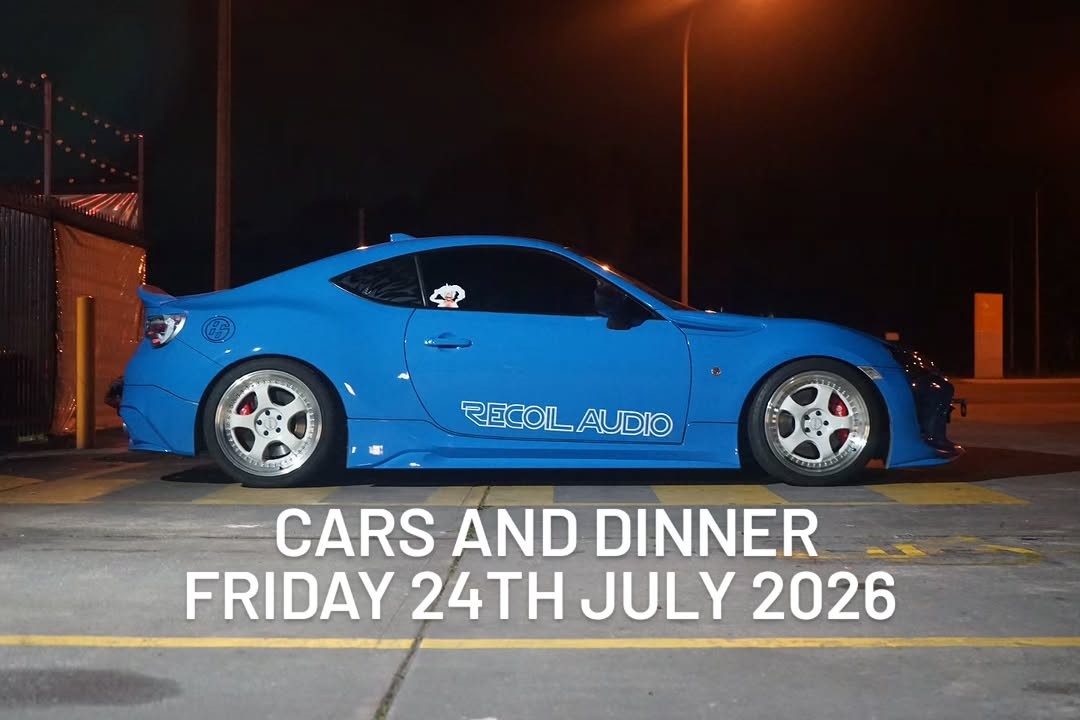 Cars and Dinner — JDM car meet in Adelaide, SA on Friday 24 July 2026