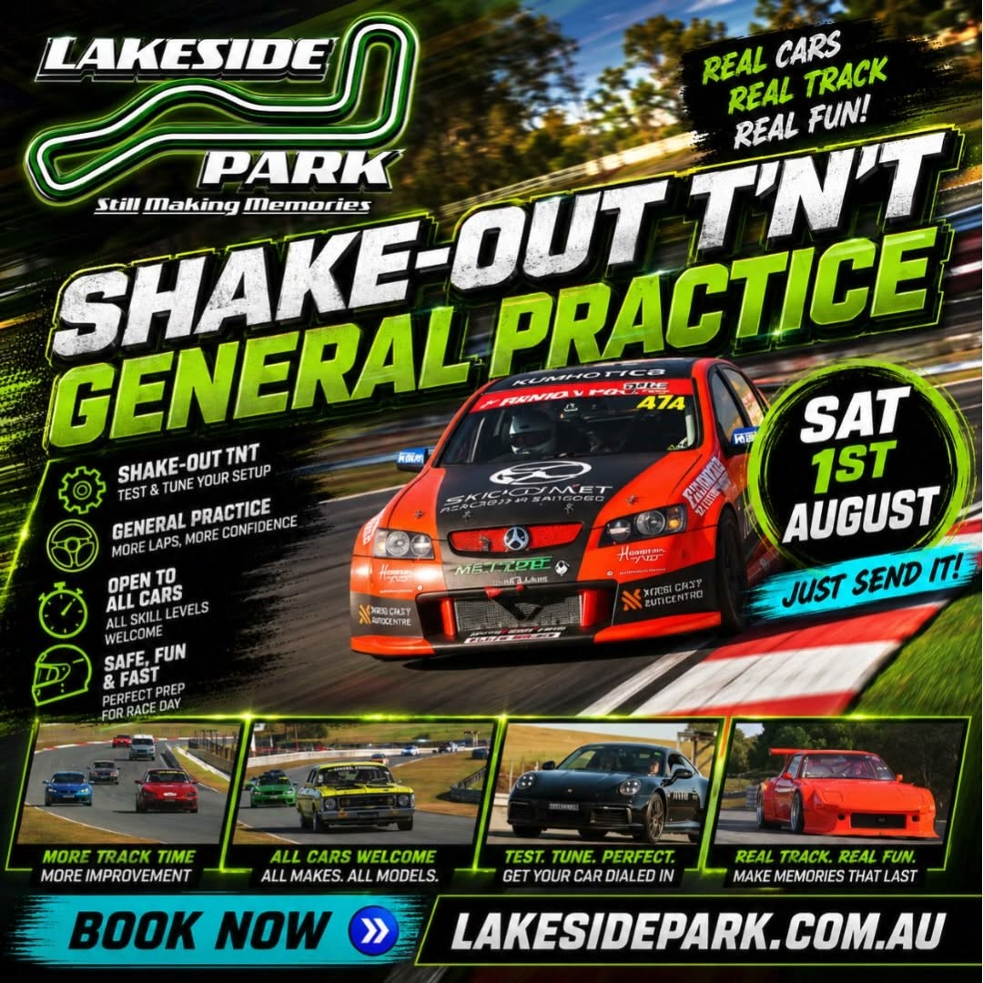 Shake-Out T'N'T General Practice — Euro/JDM track day in Brisbane, QLD on Saturday 1 August 2026