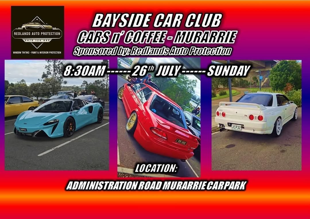 Bayside Car Club Cars n' Coffee - Murarrie — JDM car meet in Brisbane, QLD on Sunday 26 July 2026