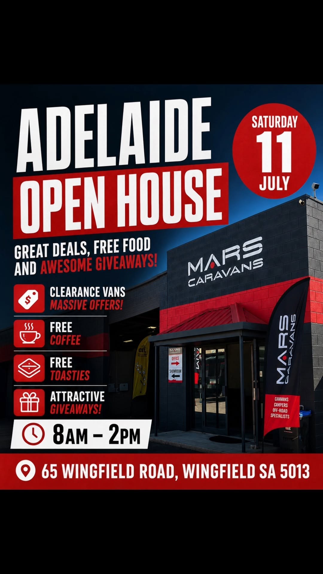 Adelaide Open House — 4x4 car meet in Adelaide, SA on Saturday 11 July 2026