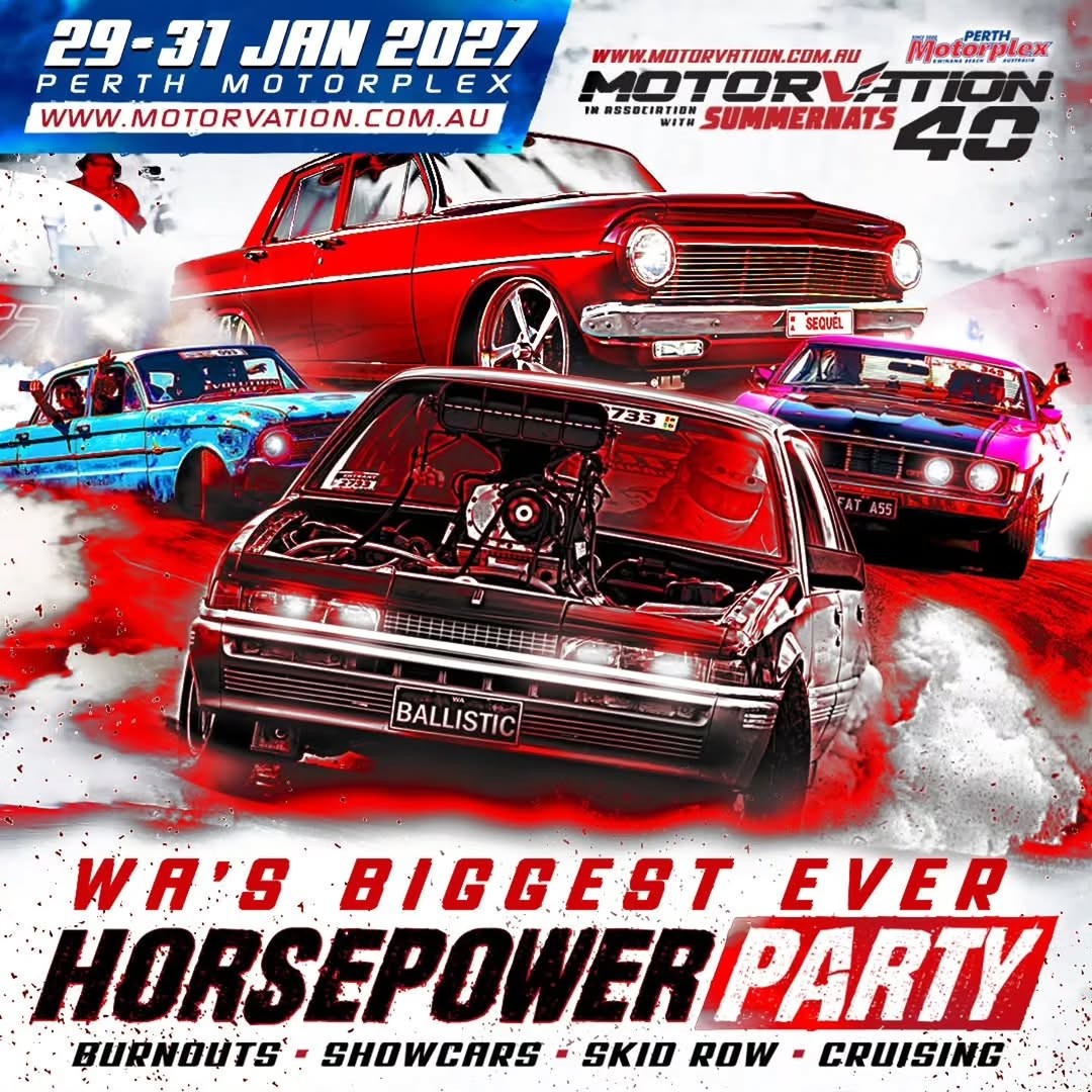 Motorvation 40 — Muscle/Classic spectator event in Perth, WA on Friday 29 January 2027