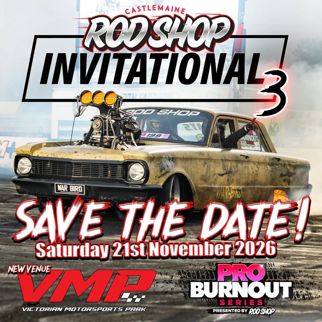 Rod Shop Invitational 3 — Muscle spectator event in Melbourne, VIC on Saturday 21 November 2026