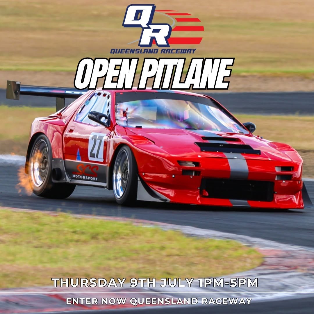 Open Pitlane — track day in Brisbane, QLD on Thursday 9 July 2026