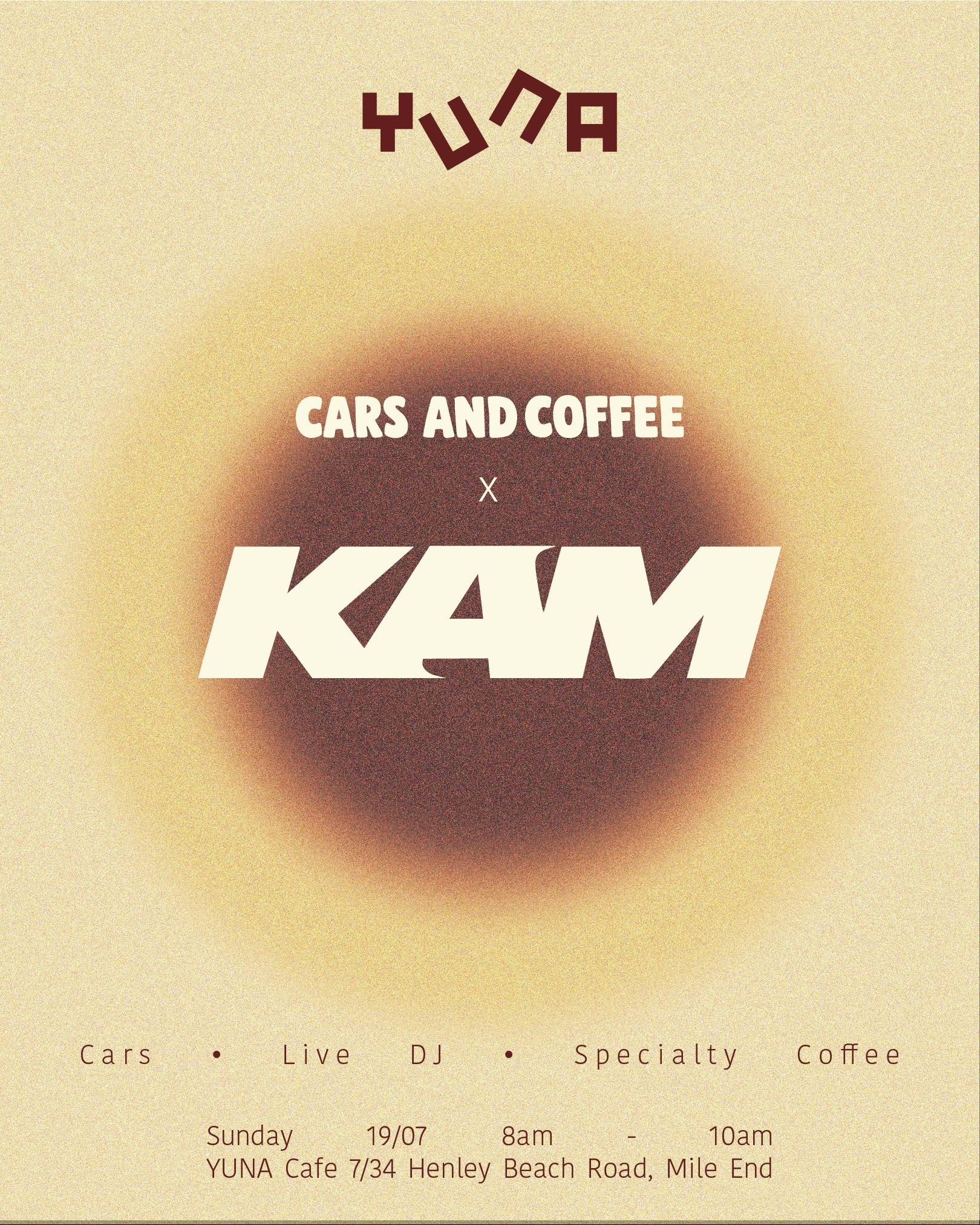 Cars and Coffee x KAM — JDM car meet in Adelaide, SA on Sunday 19 July 2026