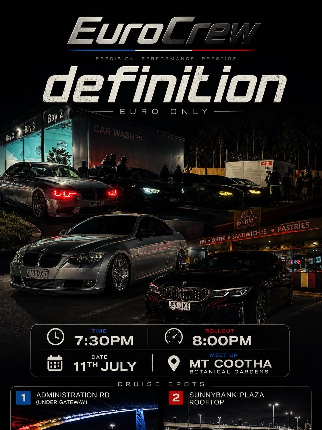 EuroCrew definition — Euro car meet in Brisbane, QLD on Saturday 11 July 2026