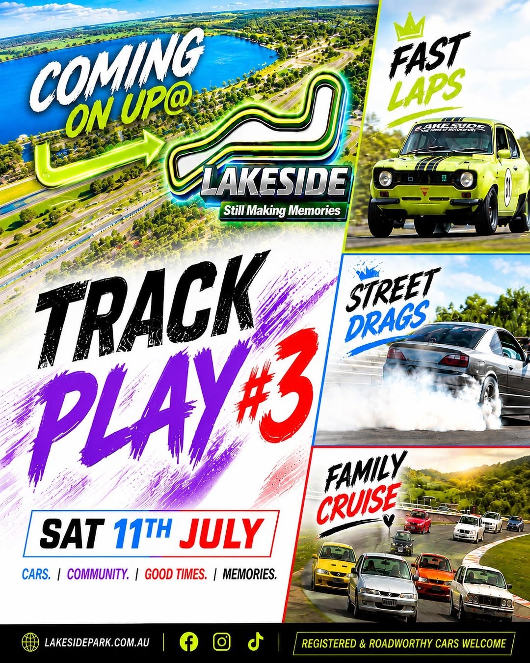 Track Play #3 — Muscle track day in Brisbane, QLD on Saturday 11 July 2026