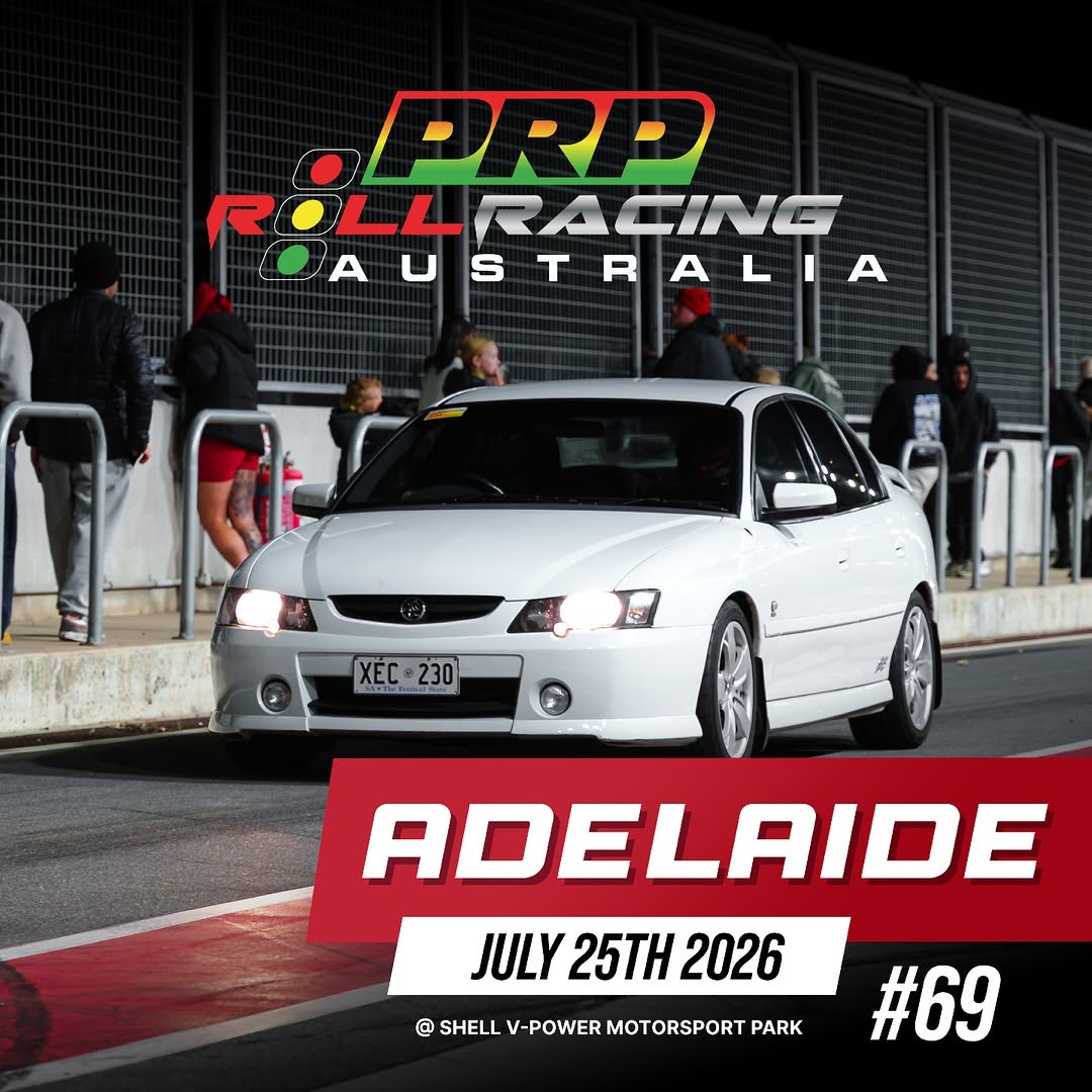Roll Racing Adelaide #69 — JDM/Muscle track day in Adelaide, SA on Saturday 25 July 2026