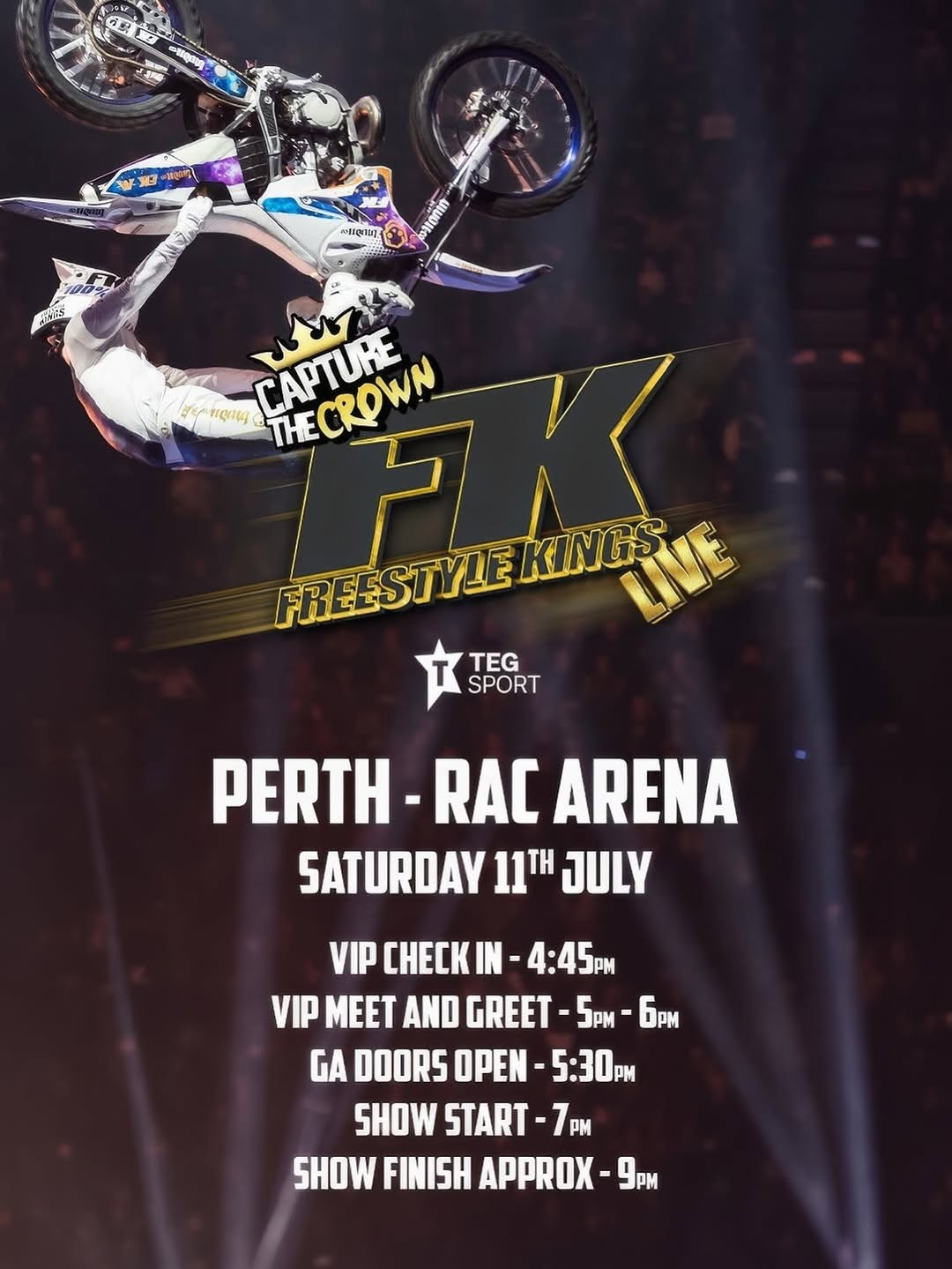 Freestyle Kings Live - Capture the Crown — spectator event in Perth, WA on Saturday 11 July 2026