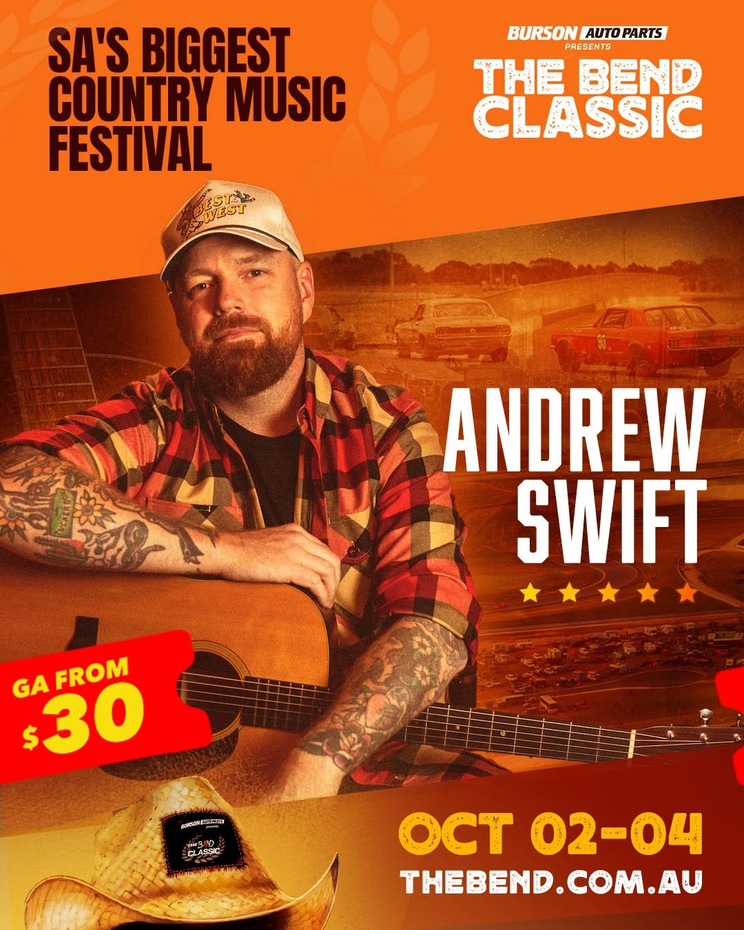 The Bend Classic — Classic spectator event in Adelaide, SA on Friday 2 October 2026