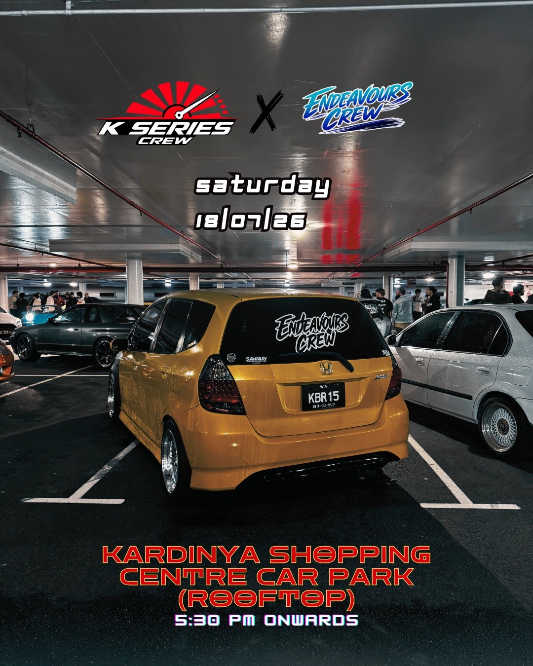 Sunset Static Meet — JDM car meet in Perth, WA on Saturday 18 July 2026