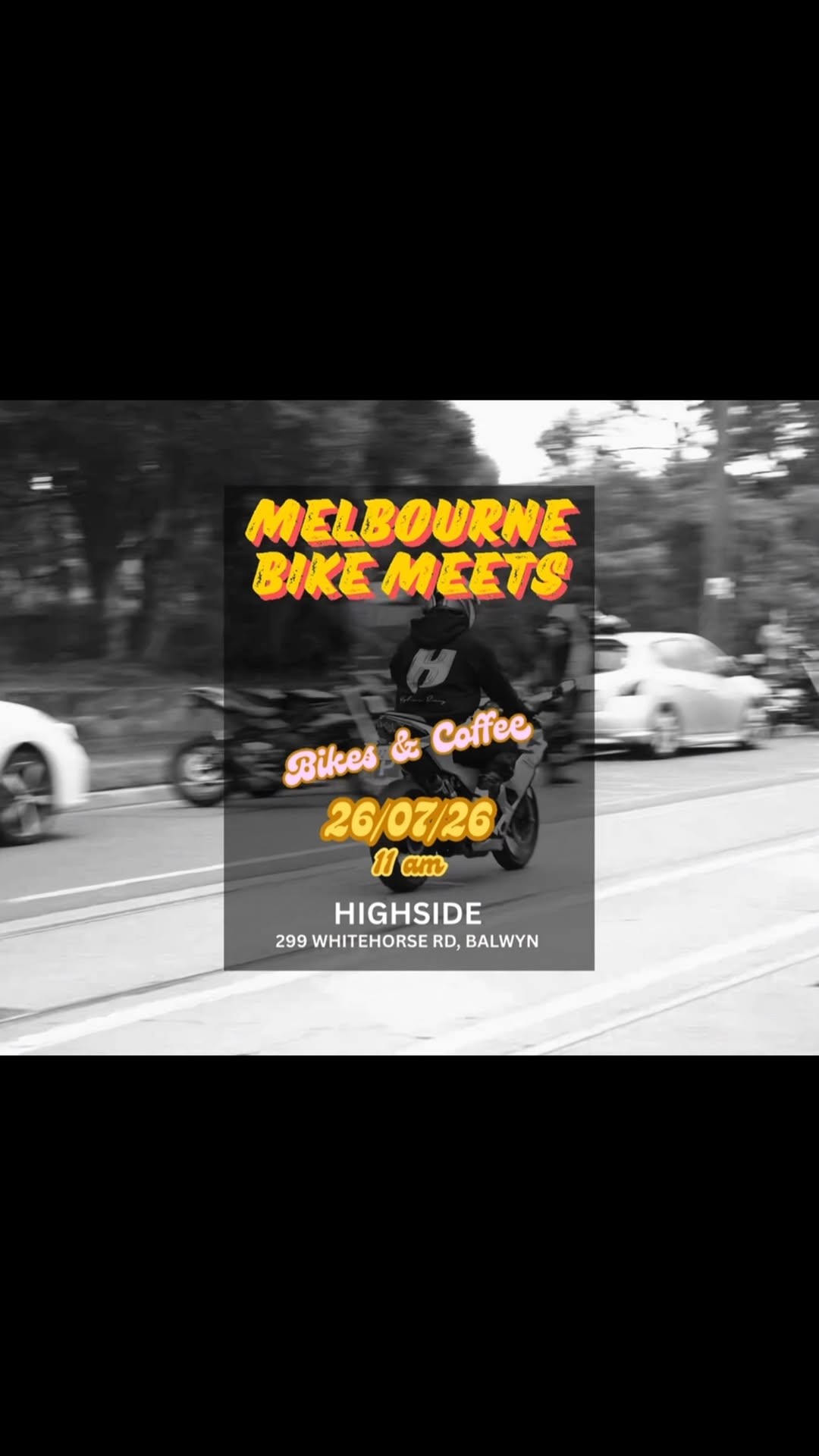 Melbourne Bike Meets — car meet in Melbourne, VIC on Sunday 26 July 2026