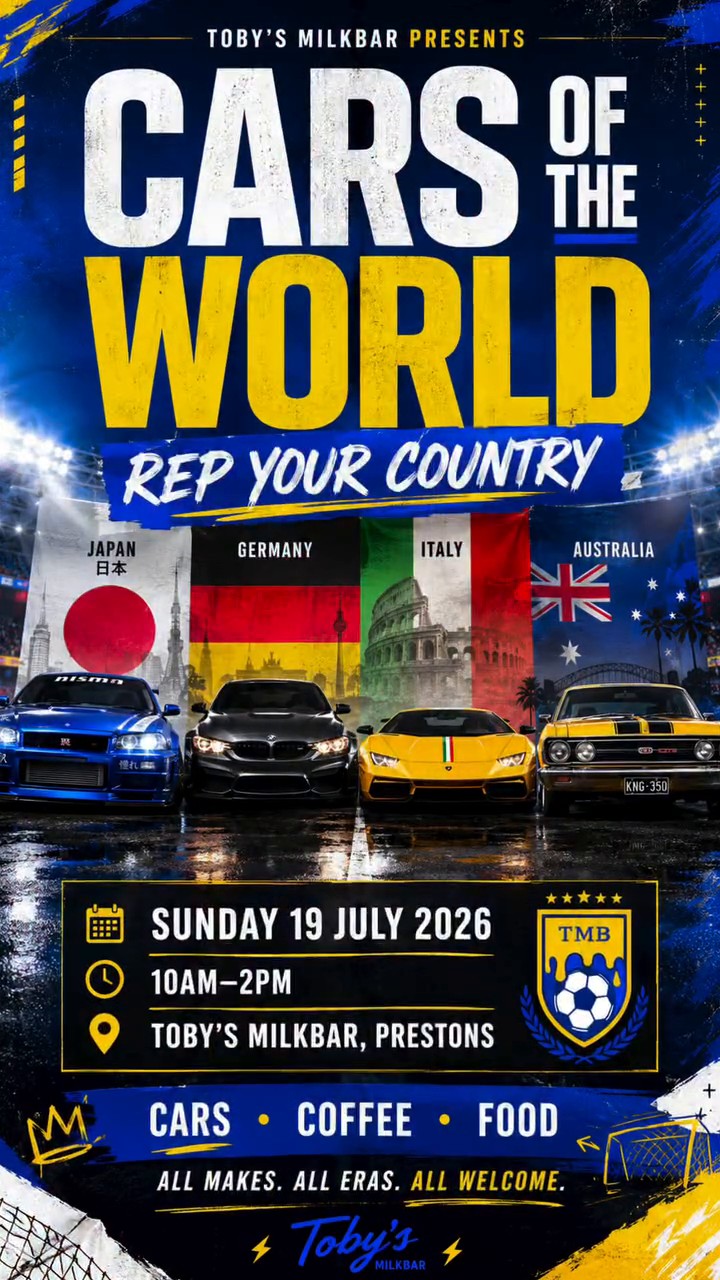 Cars of the World — JDM/Euro car meet in Sydney, NSW on Sunday 19 July 2026