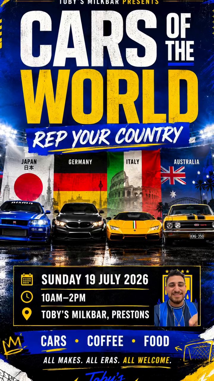 Cars of the World — JDM/Euro car meet in Sydney, NSW on Sunday 19 July 2026
