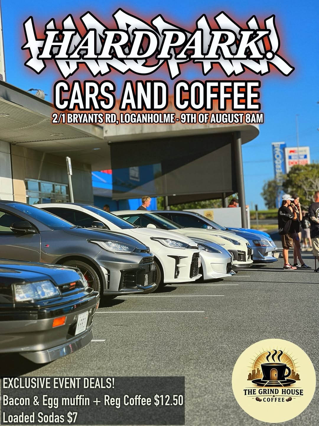Hardpark Cars and Coffee — car meet in Brisbane, QLD on Sunday 9 August 2026