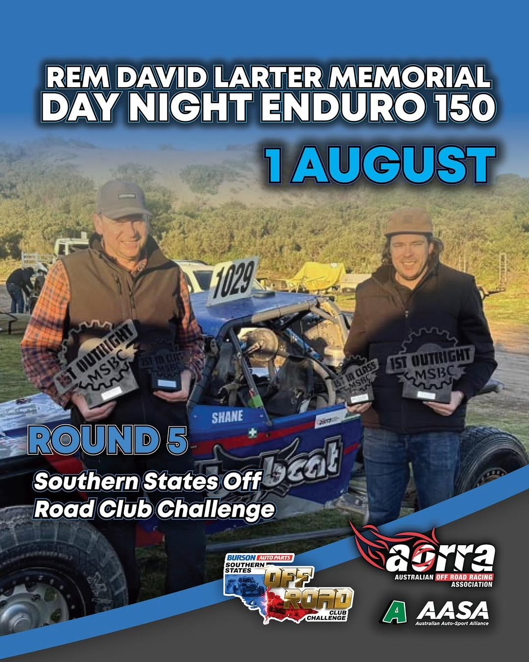 David Larter Memorial Day Night Enduro 150 — 4x4 track day in Adelaide, SA on Saturday 1 August 2026