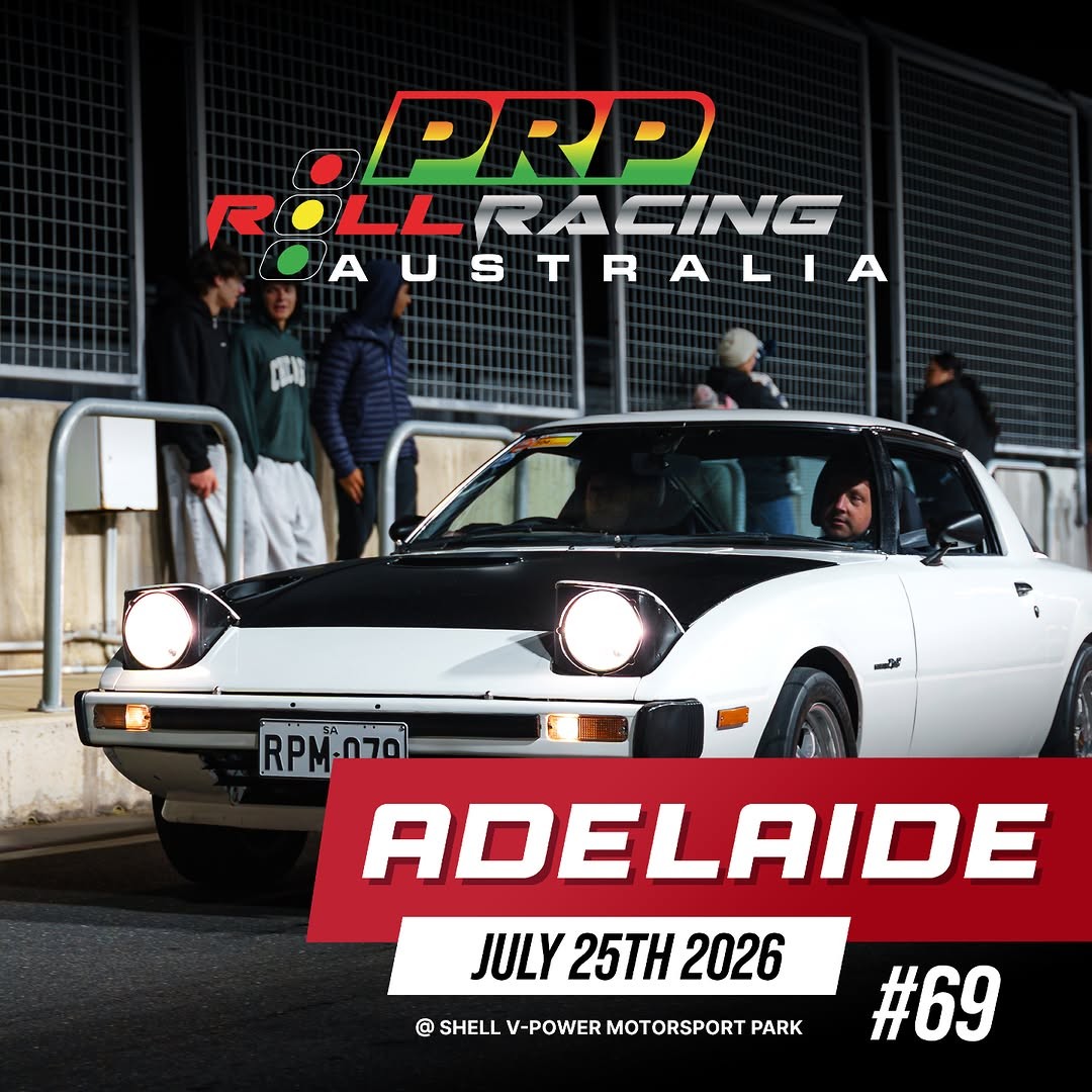 Roll Racing Adelaide — Muscle/JDM track day in Adelaide, SA on Saturday 25 July 2026