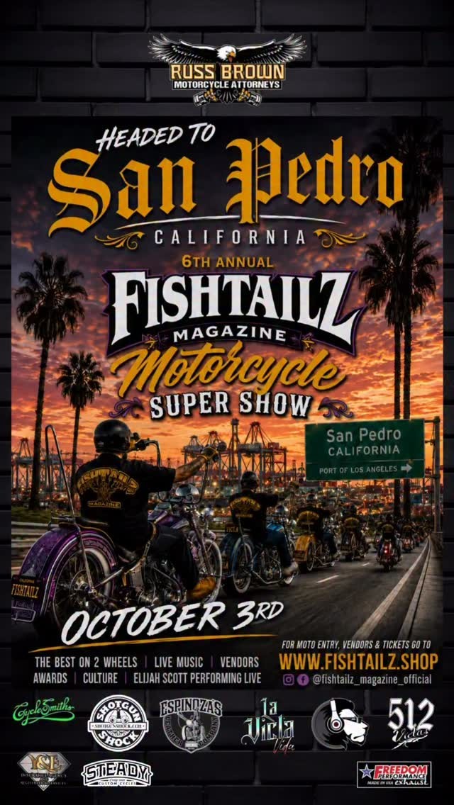 6th Annual Fishtailz Magazine Motorcycle Super Show — spectator event in International on Saturday 3 October 2026
