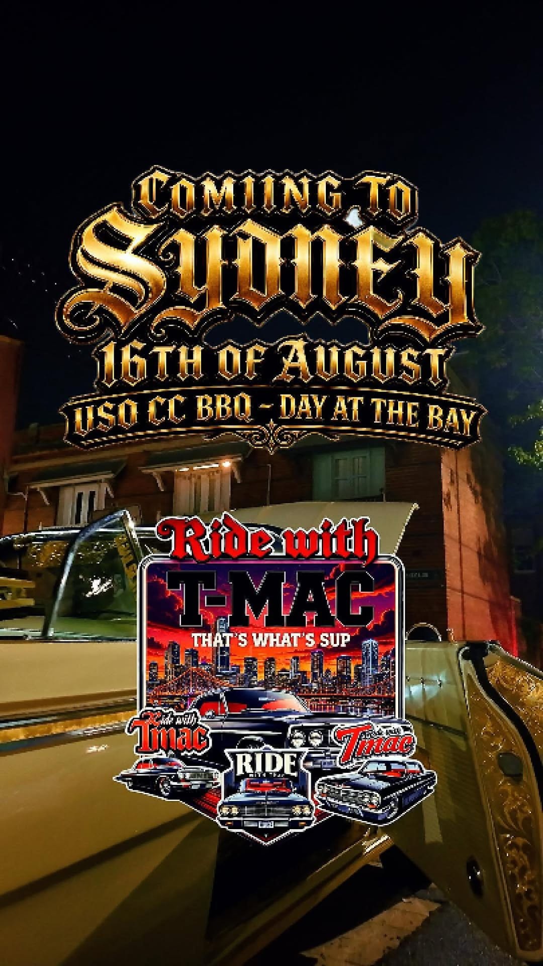 Uso BBQ – Day at the Bay — Classic car meet in Sydney, NSW on Sunday 16 August 2026