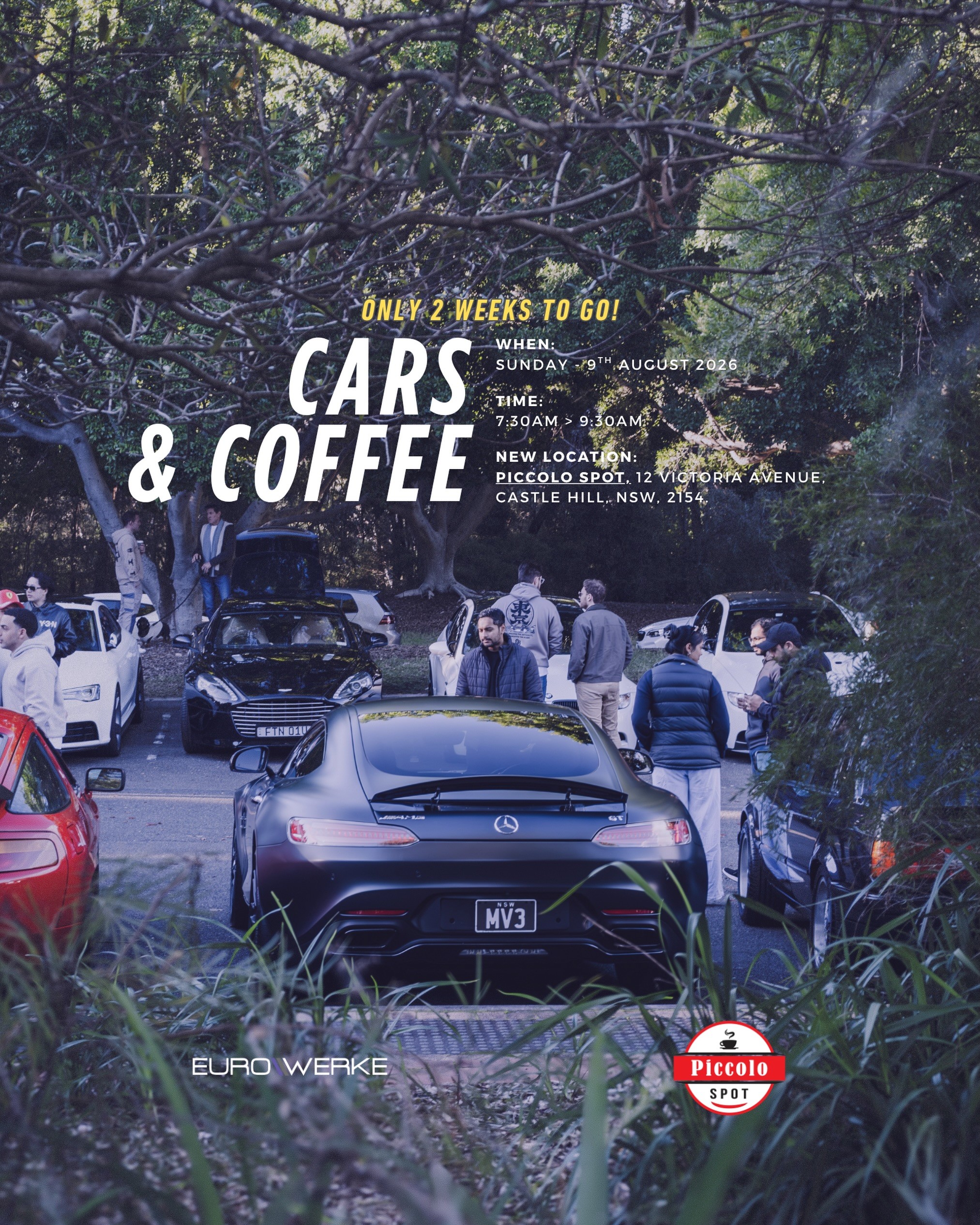 EuroWerke Cars & Coffee VIII — Euro car meet in Sydney, NSW on Sunday 9 August 2026