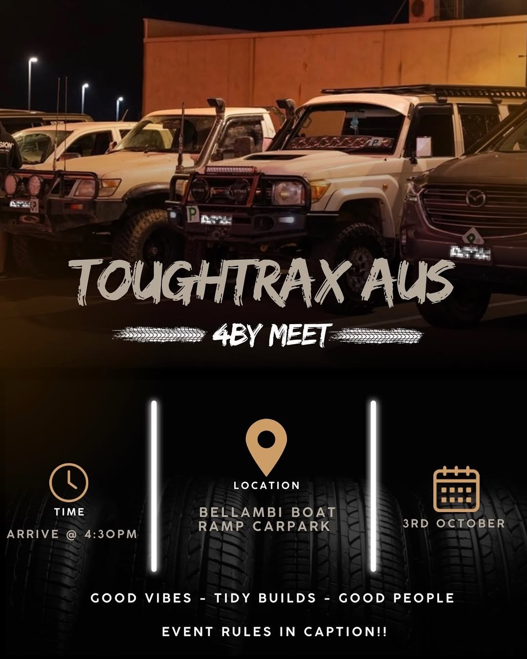 ToughTrax Aus 4by Meet — 4x4 car meet in Wollongong, NSW on Saturday 3 October 2026