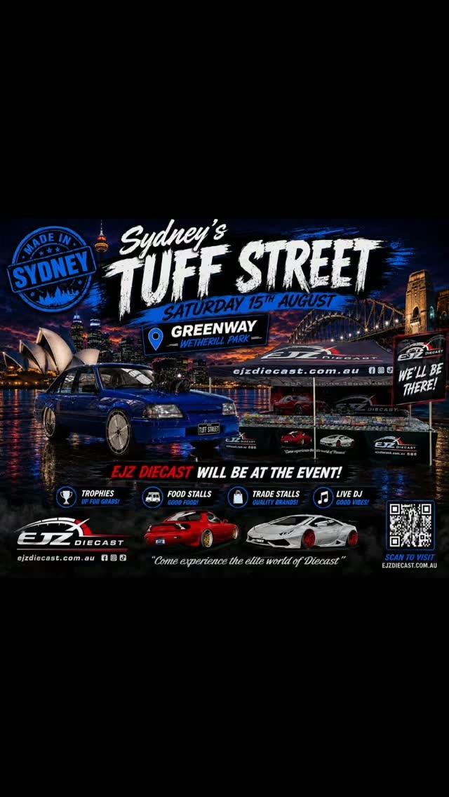 Sydney's Tuff Street — Muscle/JDM car meet in Sydney, NSW on Saturday 15 August 2026
