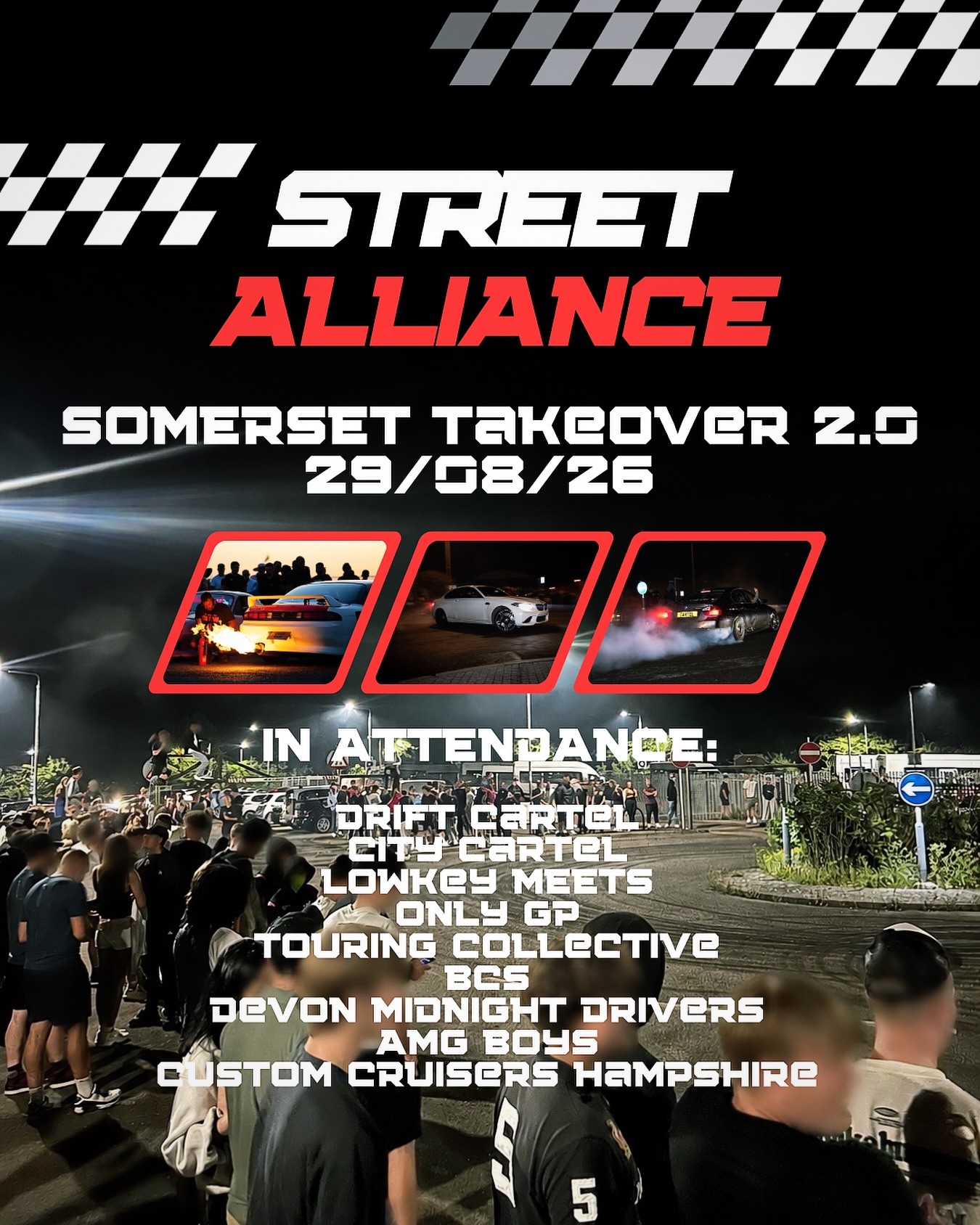 Street Alliance Somerset Takeover 2.0 — Euro/JDM car meet in International on Saturday 29 August 2026
