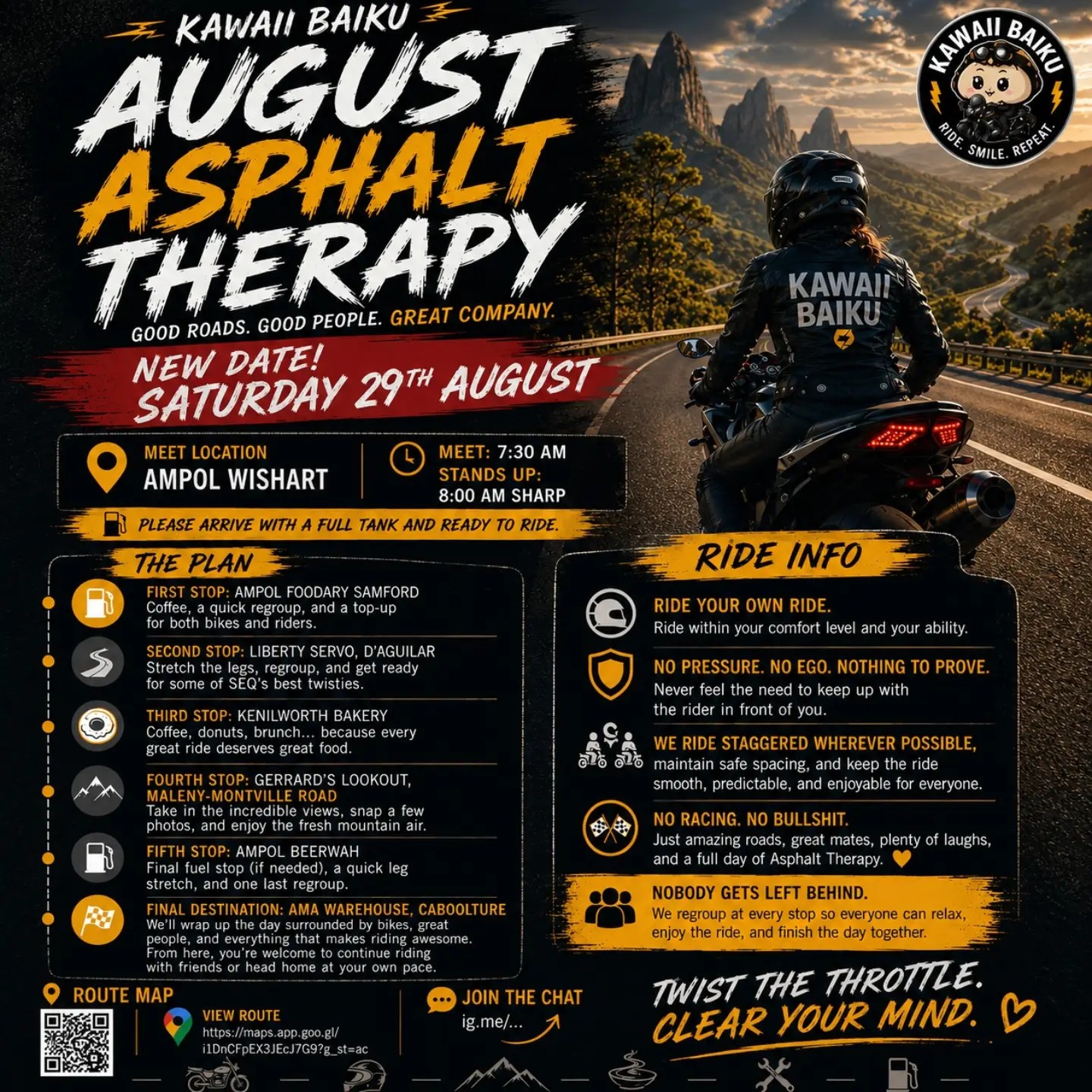 August Asphalt Therapy — JDM car meet in Brisbane, QLD on Saturday 29 August 2026