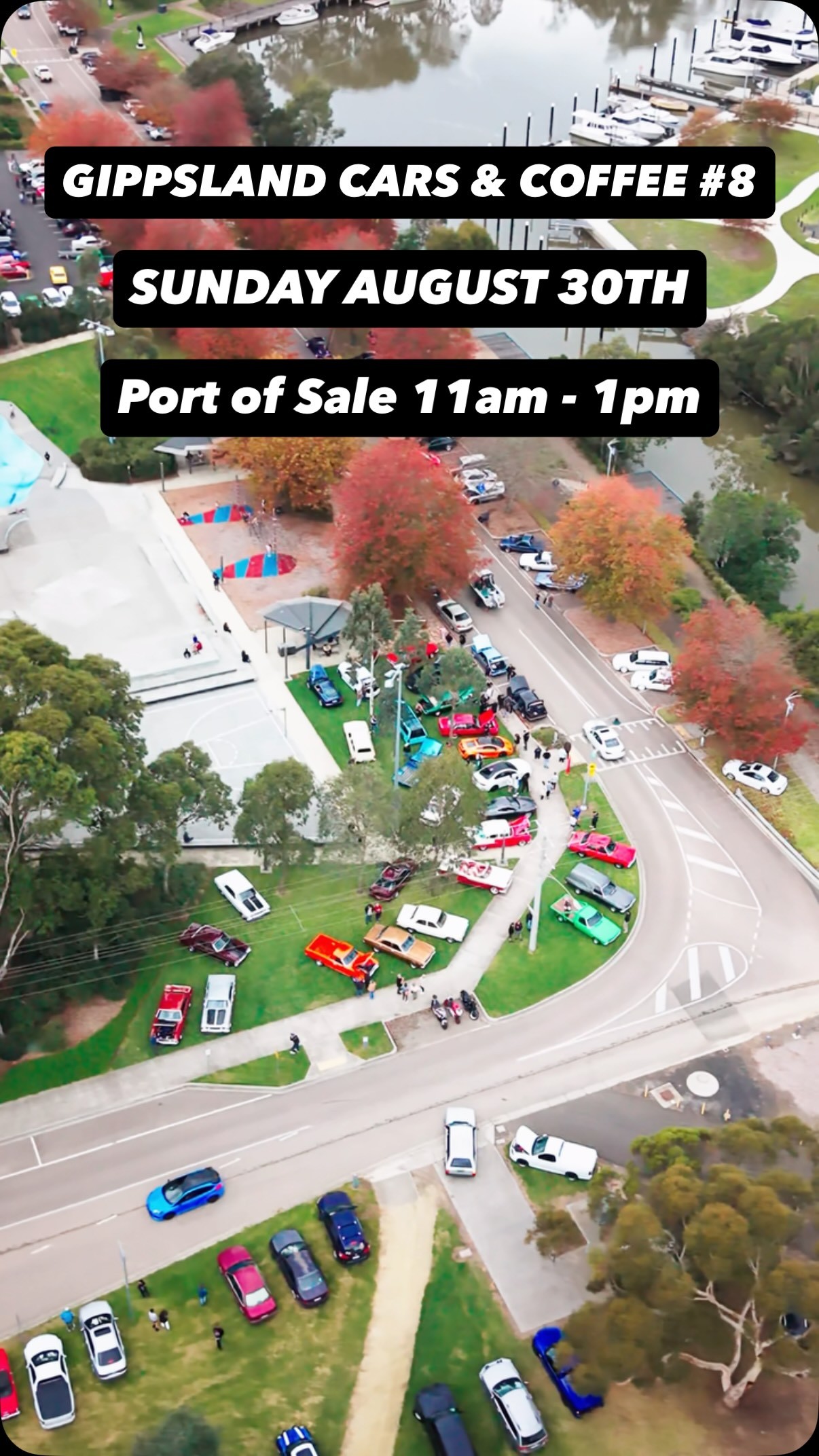 Gippsland Cars & Coffee #8 — Classic/Euro car meet in Melbourne, VIC on Sunday 30 August 2026