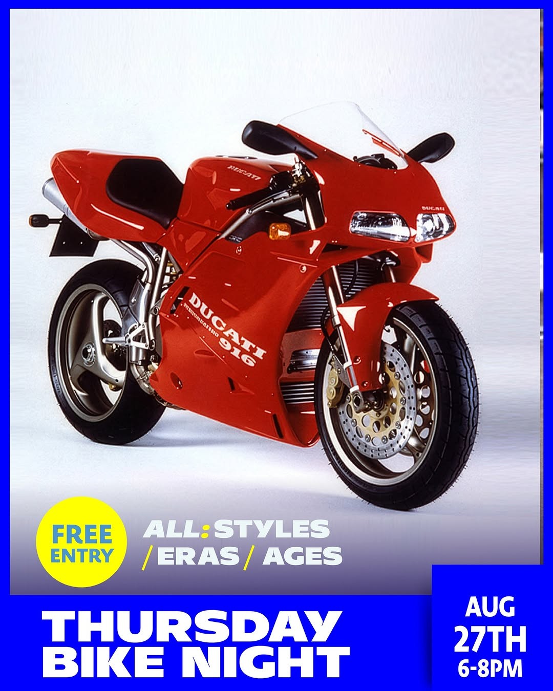 Thursday Bike Night — Classic car meet in Sydney, NSW on Thursday 27 August 2026
