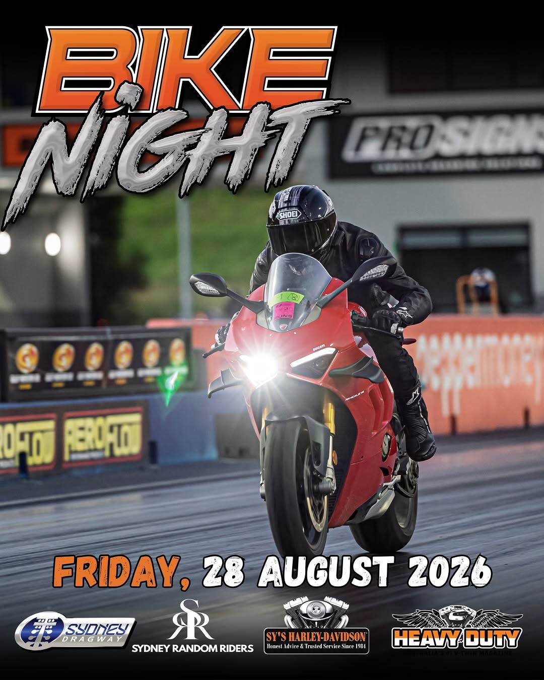 Bike Night — track day in Sydney, NSW on Friday 28 August 2026