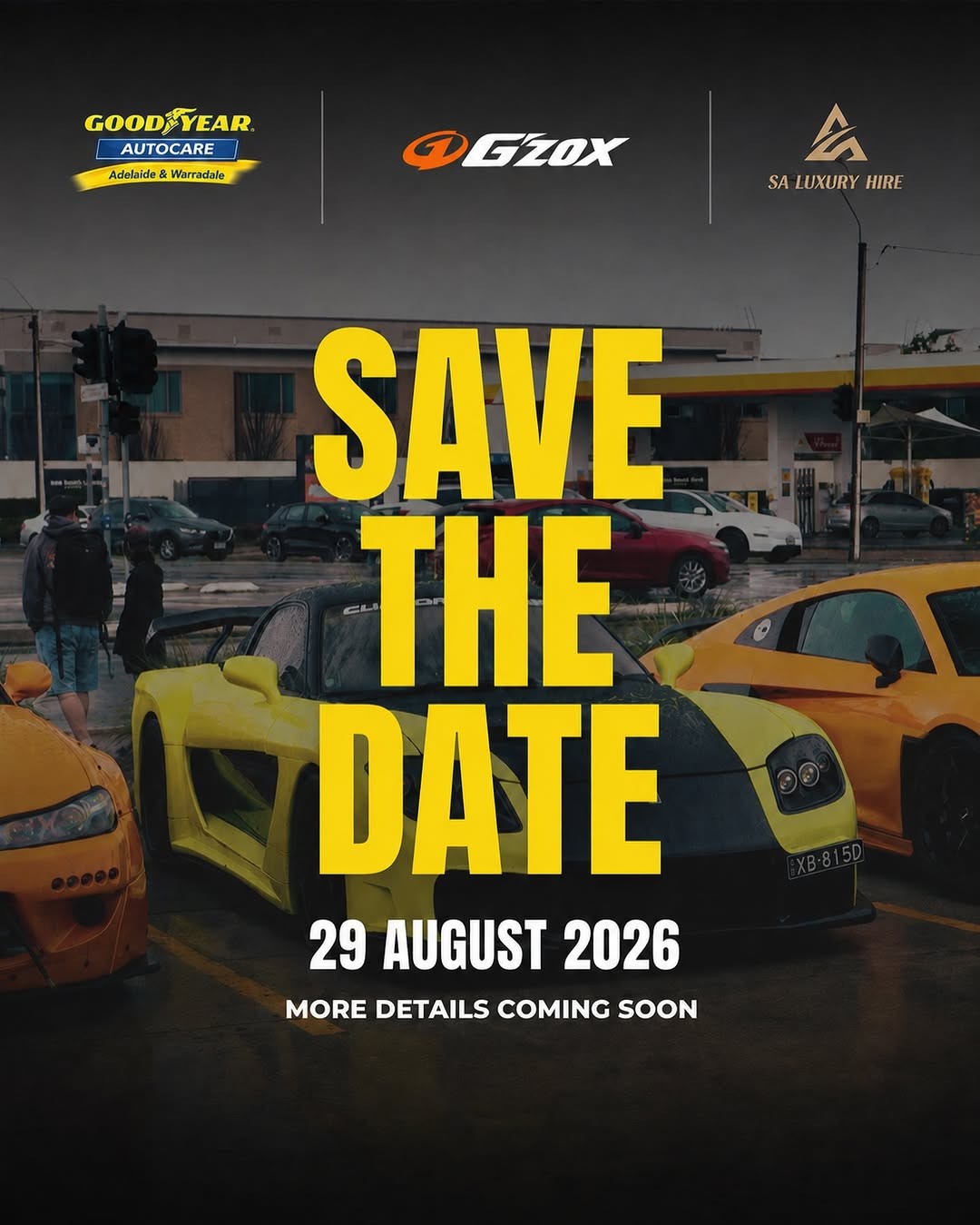 Gouger Street Car Meet — JDM/Exotic car meet in Adelaide, SA on Saturday 29 August 2026