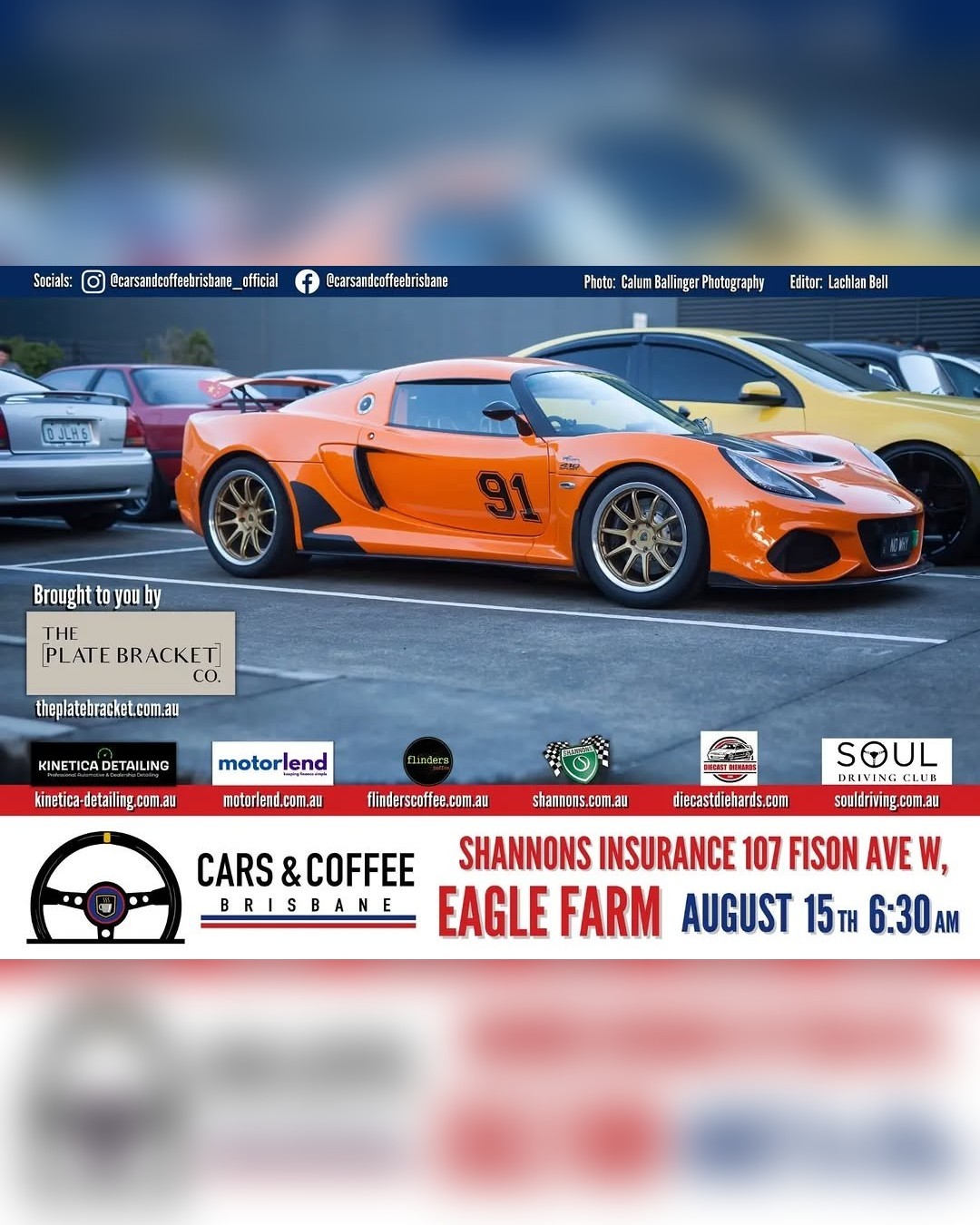 Cars & Coffee Brisbane — Classic/Euro car meet in Brisbane, QLD on Saturday 15 August 2026