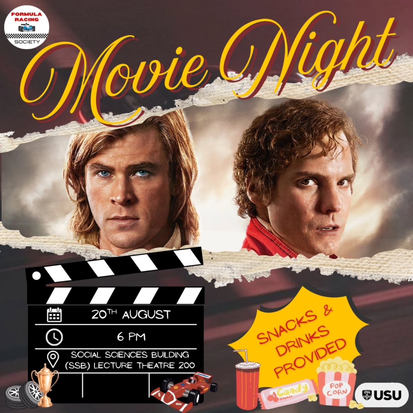 Movie Night: Rush — car meet in Sydney, NSW on Thursday 20 August 2026