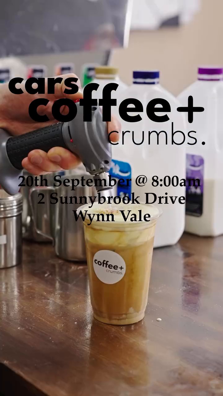 Cars Coffee + Crumbs — JDM car meet in Adelaide, SA on Sunday 20 September 2026
