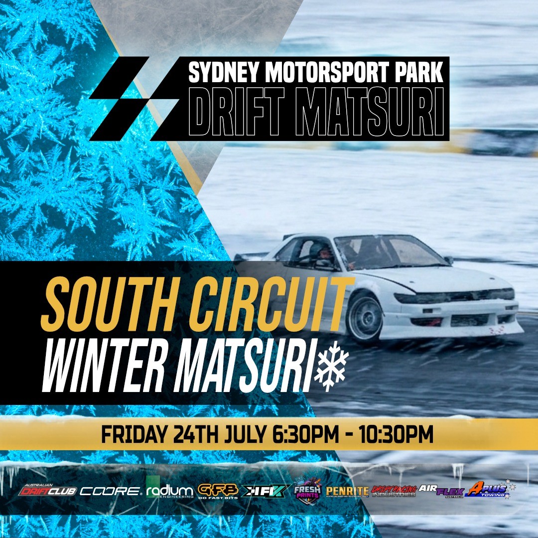 Sydney Motorsport Park Drift Matsuri — JDM track day in Sydney, NSW on Friday 24 July 2026