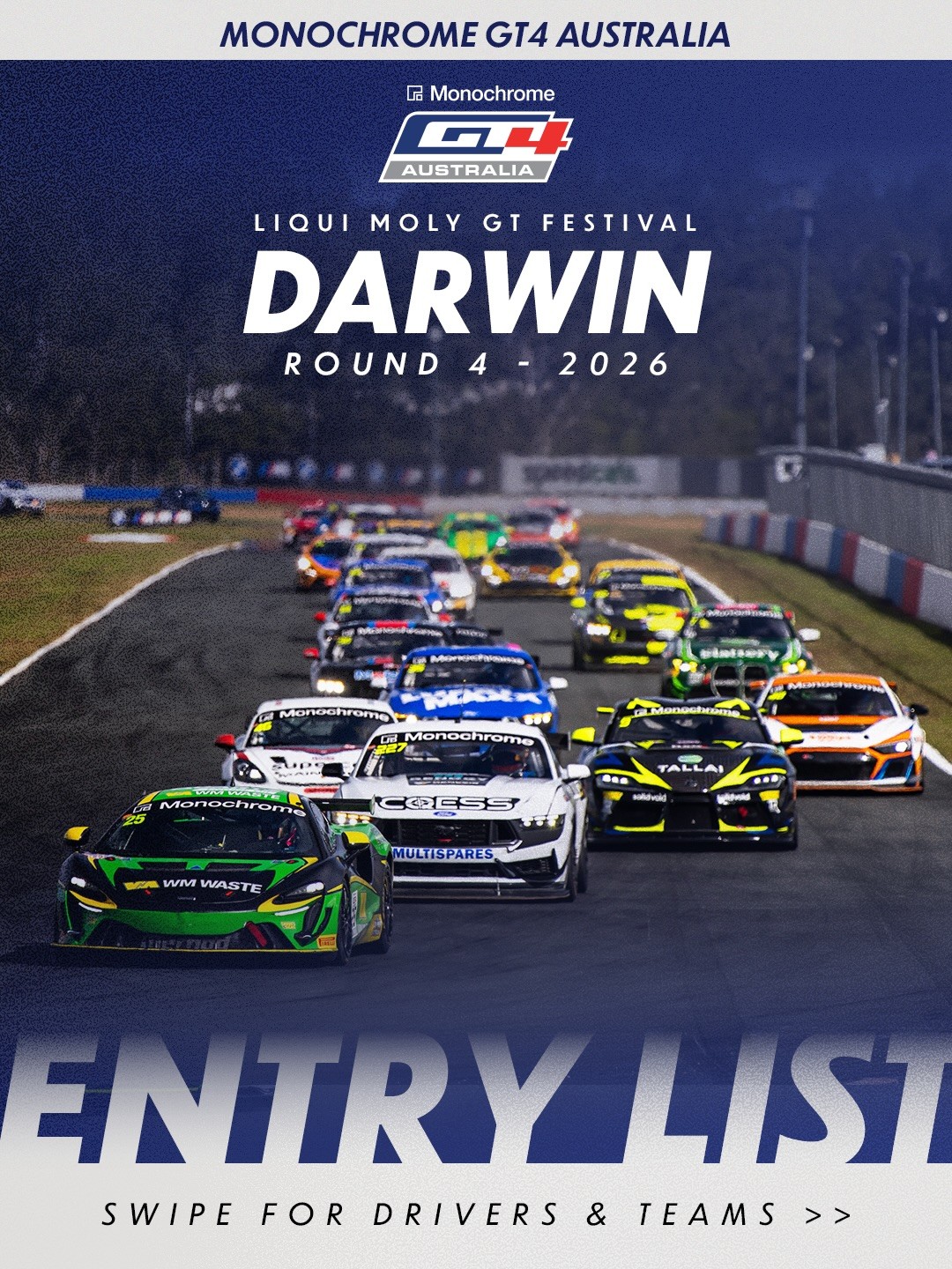 Liqui Moly GT Festival Darwin — Exotic/Euro spectator event in Darwin, NT on Friday 24 July 2026