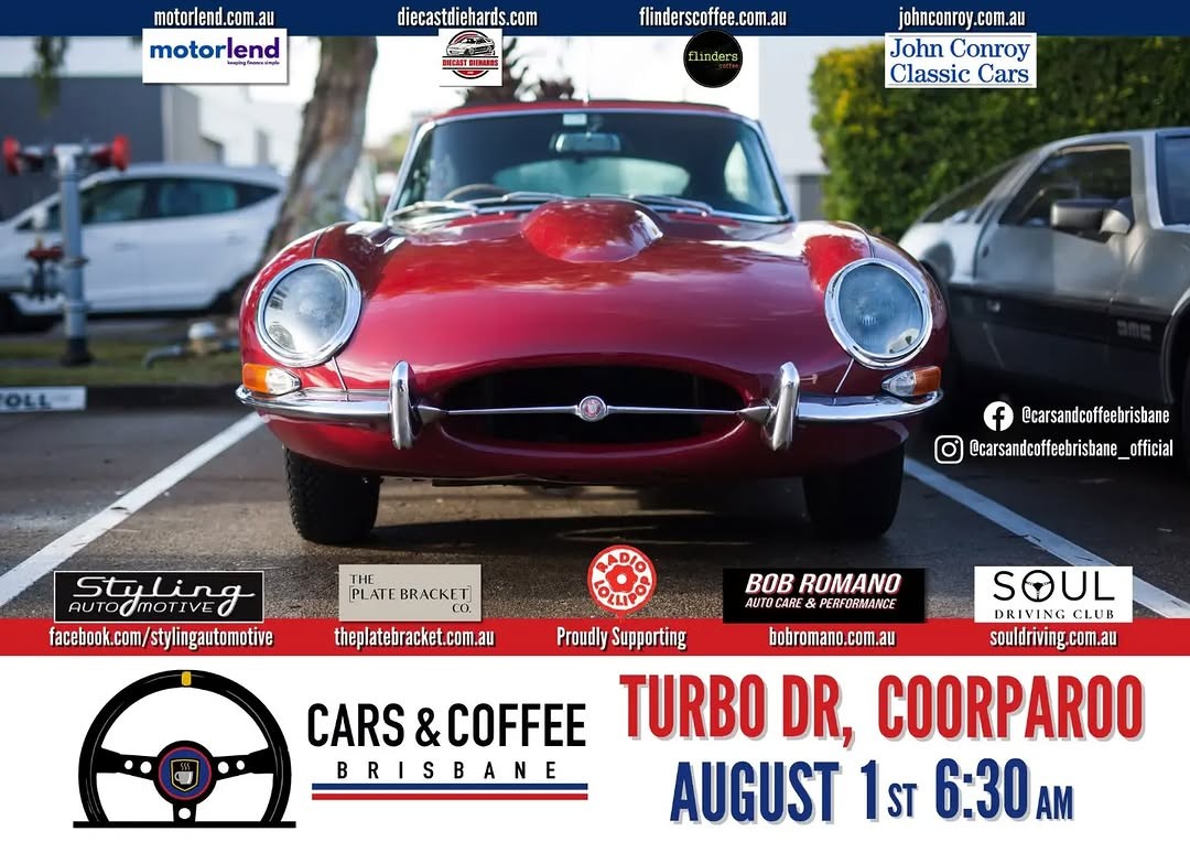 Cars & Coffee Brisbane — Classic car meet in Brisbane, QLD on Saturday 1 August 2026