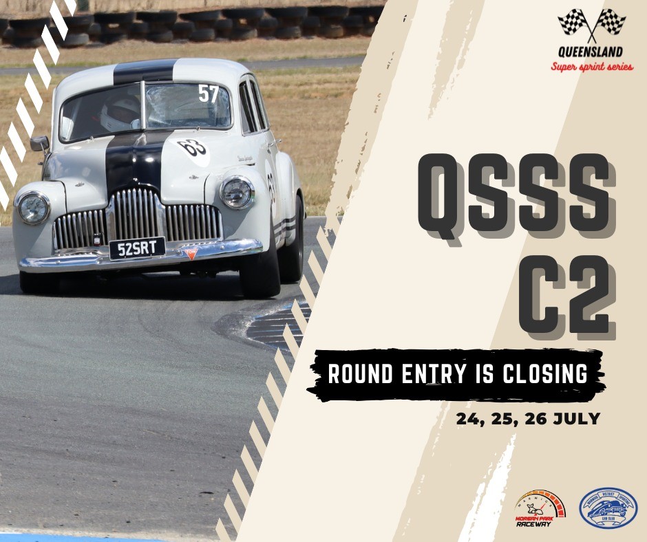 Queensland Super Sprint Series C2 — Classic/Muscle track day in Brisbane, QLD on Friday 24 July 2026
