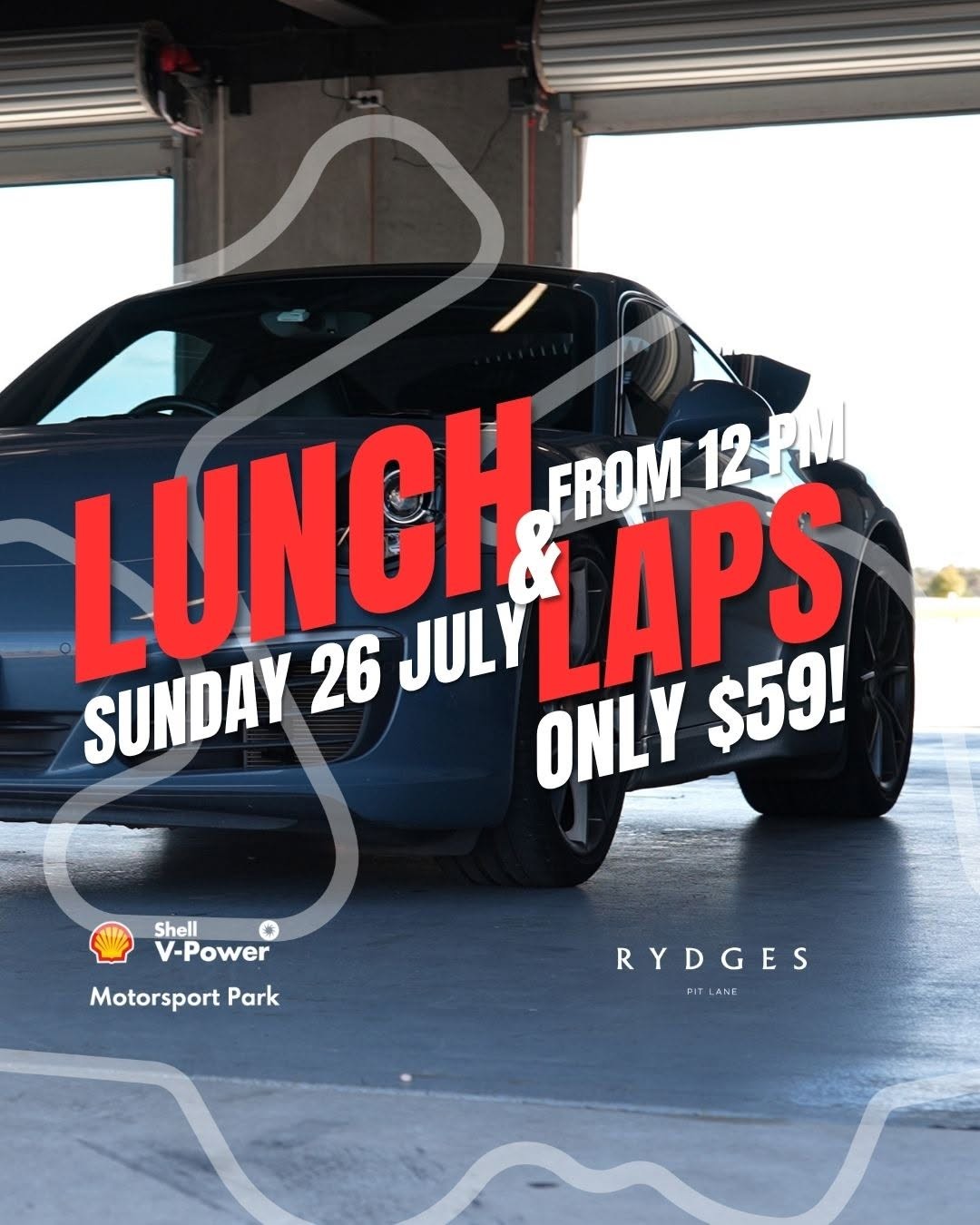 Lunch & Laps — track day in Adelaide, SA on Sunday 26 July 2026