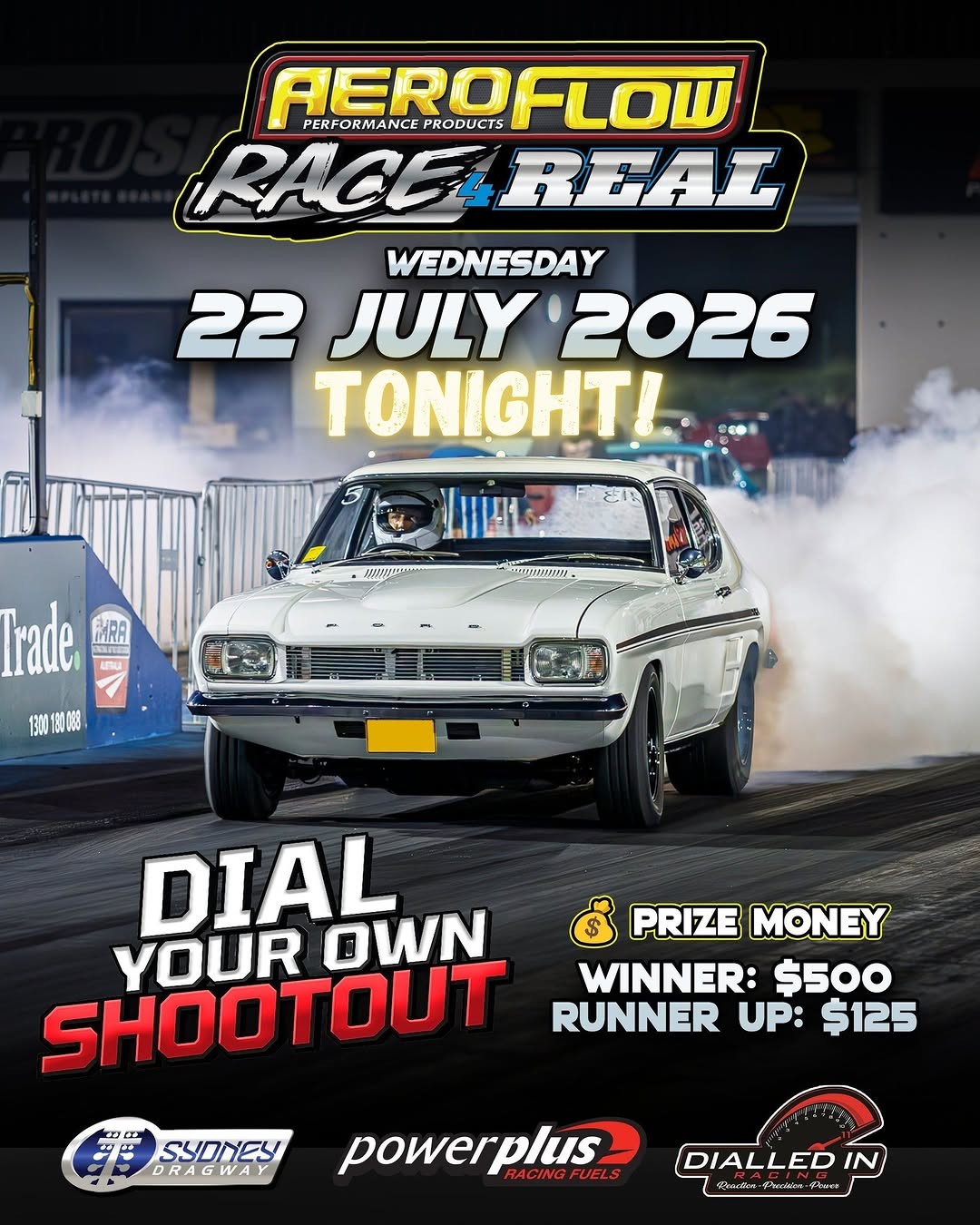 Aeroflow Race 4 Real — Muscle track day in Sydney, NSW on Wednesday 22 July 2026