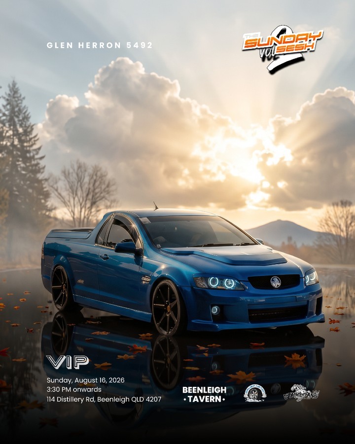The Sunday Sesh Vol 2 — JDM/Muscle car meet in Brisbane, QLD on Sunday 16 August 2026