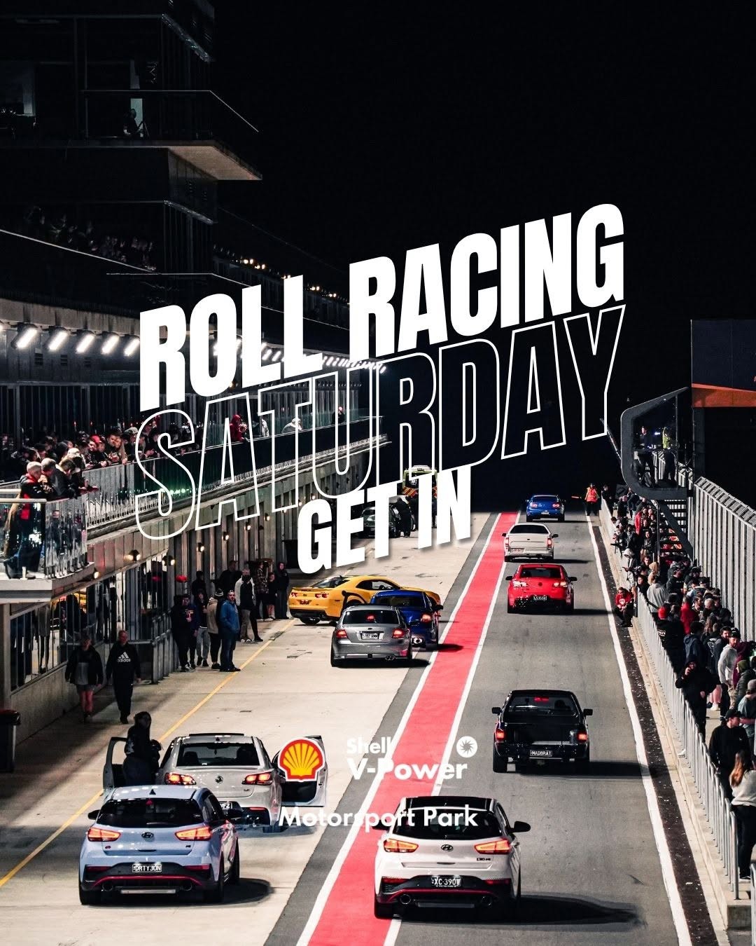 Roll Racing — JDM/Muscle track day in Adelaide, SA on Saturday 25 July 2026