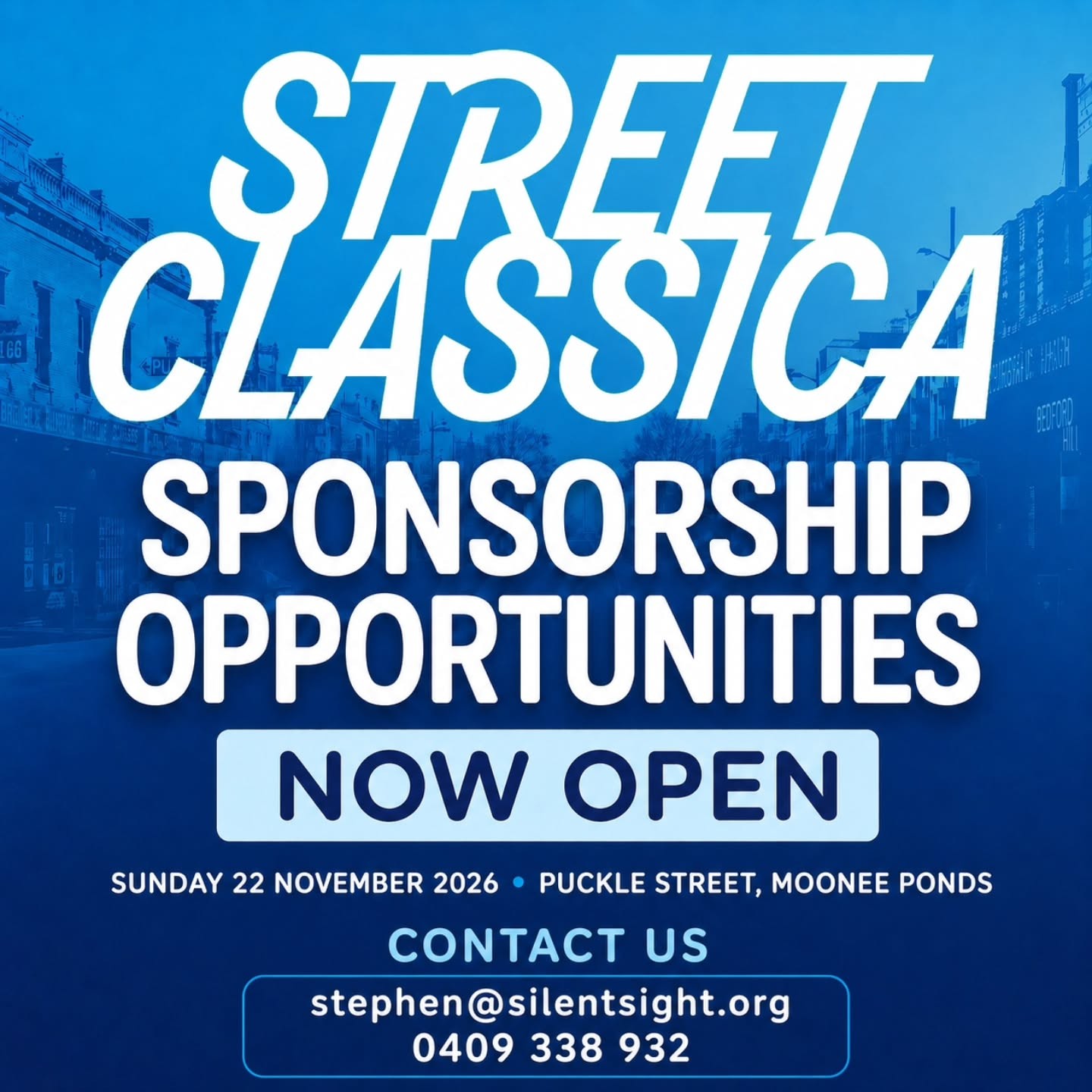 Street Classica — Classic/Exotic spectator event in Melbourne, VIC on Sunday 22 November 2026