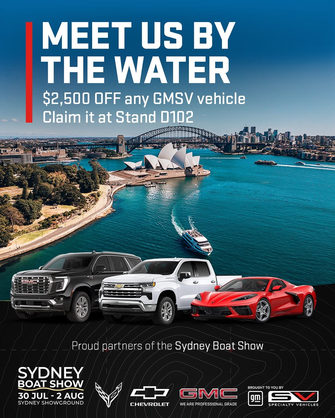 Sydney Boat Show — Muscle/4x4 spectator event in Sydney, NSW on Thursday 30 July 2026