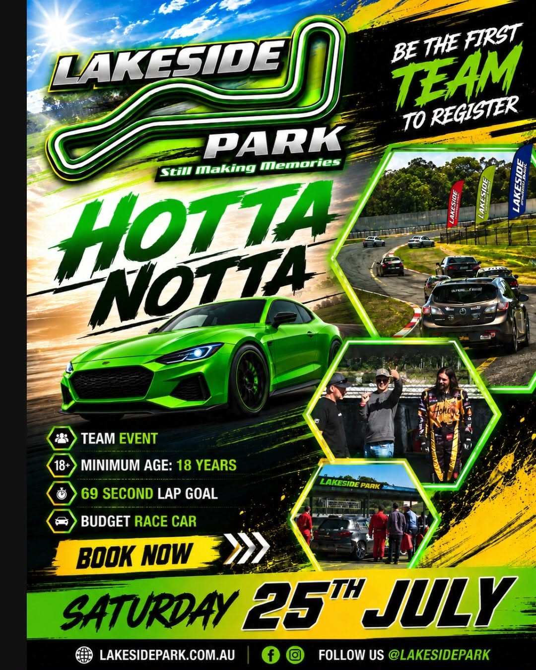 Hotta Notta Grand Prix — Muscle track day in Brisbane, QLD on Saturday 25 July 2026